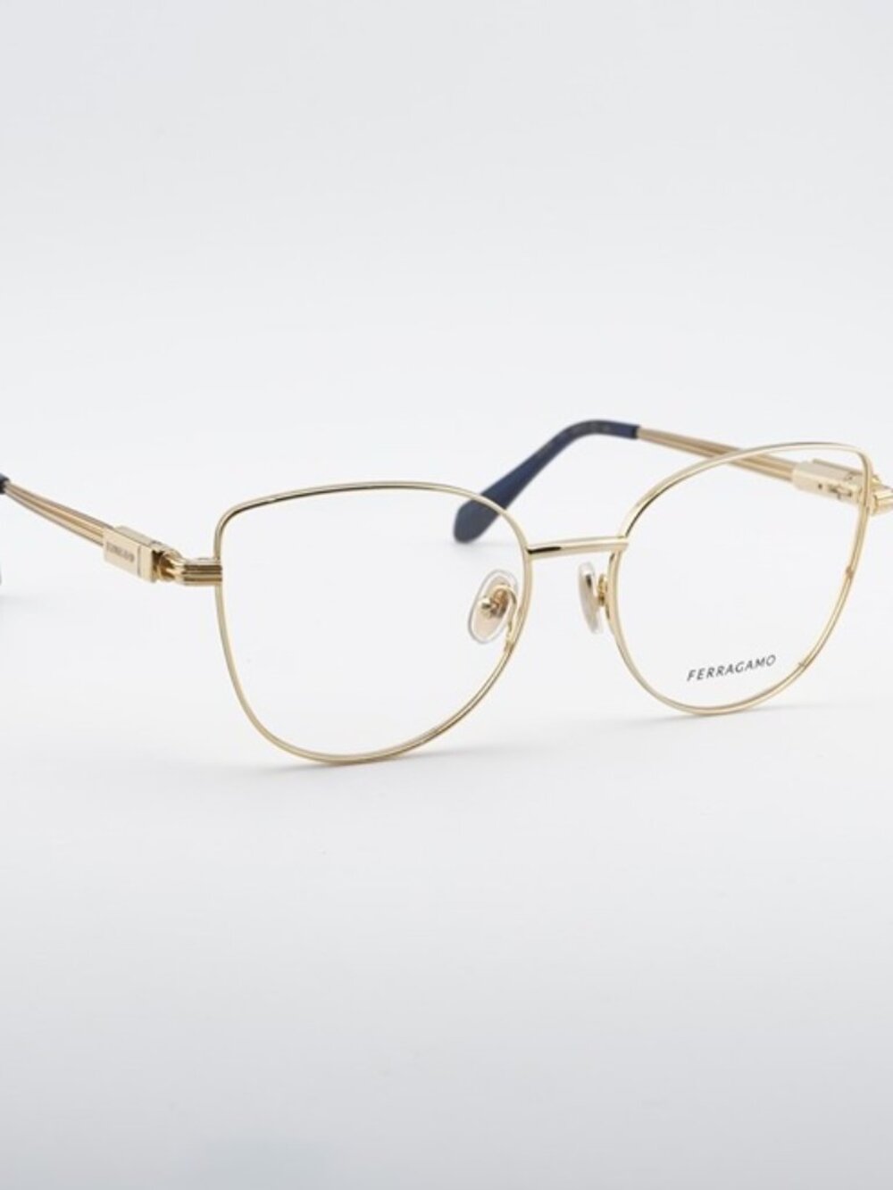 Salvatore Ferragamo SF2240 751 Eyeglasses Gold 56mm Cat Eye Frame